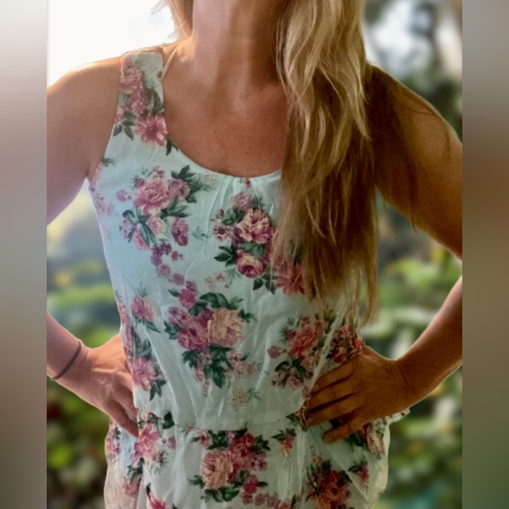 Nwt Suzanne Betro Floral Flowy Tank Top